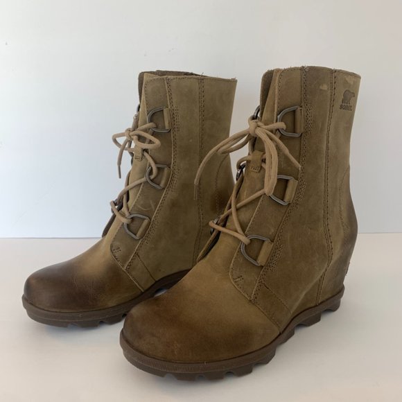 Sorel Ash Brown Joan of Artic Wedge II Boots - Picture 5 of 16